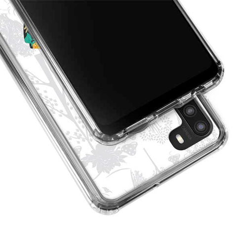 Disney Alice in Wonderland (animated) Silhouette Curiouser and Curiouser Galaxy A21 Clear Case