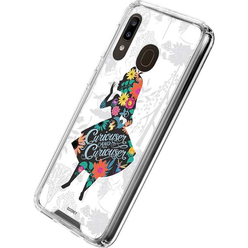 Disney Alice in Wonderland (animated) Silhouette Curiouser and Curiouser Galaxy A30 Clear Case