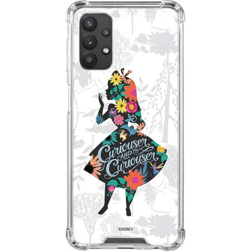 Disney Alice in Wonderland (animated) Silhouette Curiouser and Curiouser Galaxy A32 5G Clear Case