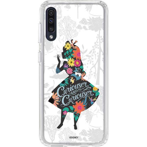 Disney Alice in Wonderland (animated) Silhouette Curiouser and Curiouser Galaxy A50 Clear Case