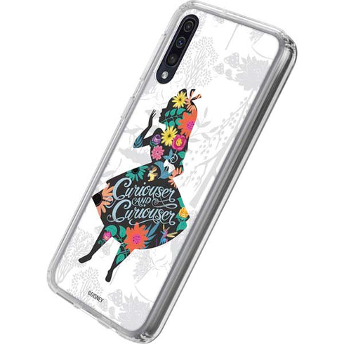 Disney Alice in Wonderland (animated) Silhouette Curiouser and Curiouser Galaxy A50 Clear Case