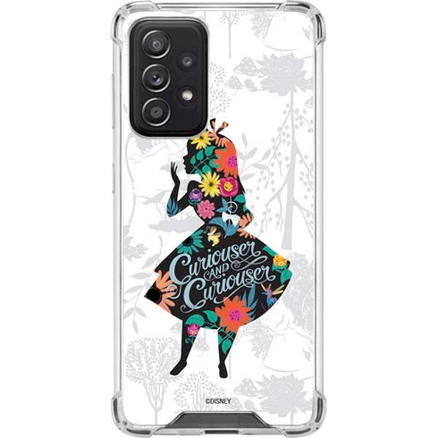 Disney Alice in Wonderland (animated) Silhouette Curiouser and Curiouser Galaxy A52 5G Clear Case