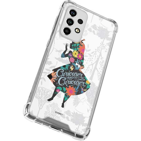 Disney Alice in Wonderland (animated) Silhouette Curiouser and Curiouser Galaxy A53 5G Clear Case