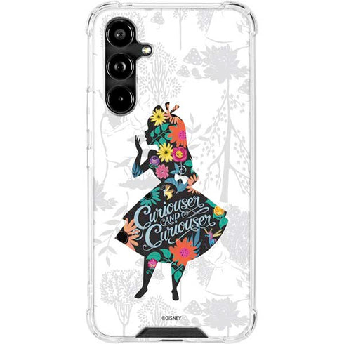 Disney Alice in Wonderland (animated) Silhouette Curiouser and Curiouser Galaxy A54 5G Clear Case