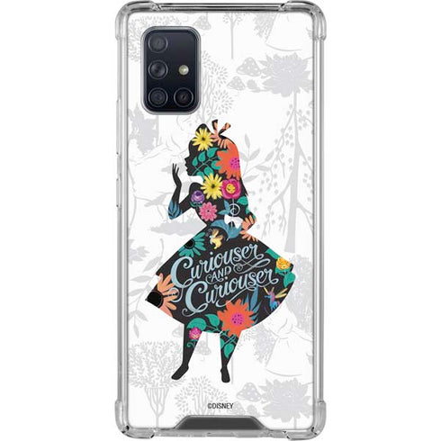Disney Alice in Wonderland (animated) Silhouette Curiouser and Curiouser Galaxy A71 5G Clear Case