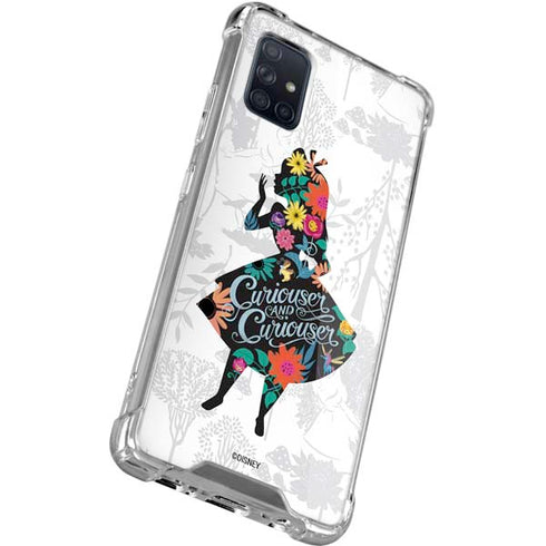 Disney Alice in Wonderland (animated) Silhouette Curiouser and Curiouser Galaxy A71 5G Clear Case