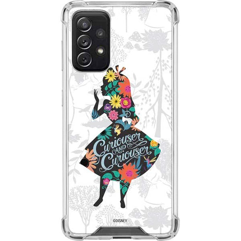Disney Alice in Wonderland (animated) Silhouette Curiouser and Curiouser Galaxy A72 5G Clear Case
