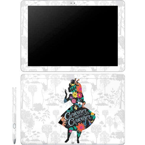 Disney Alice in Wonderland (animated) Silhouette Curiouser and Curiouser Galaxy Book 12in Skin