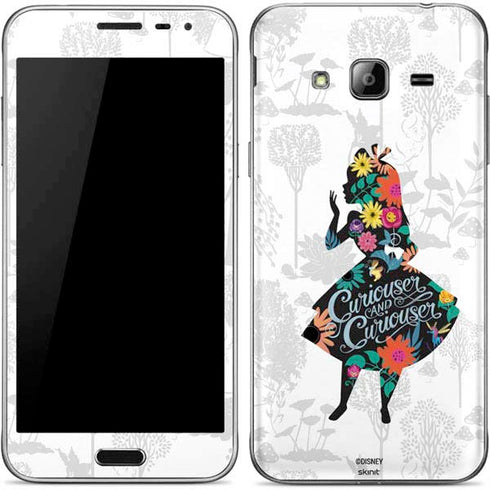 Disney Alice in Wonderland (animated) Silhouette Curiouser and Curiouser Galaxy J3 Skin
