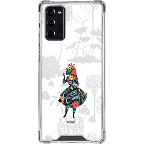 Disney Alice in Wonderland (animated) Silhouette Curiouser and Curiouser Galaxy Note20 5G Clear Case