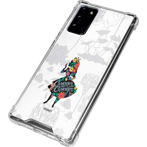 Disney Alice in Wonderland (animated) Silhouette Curiouser and Curiouser Galaxy Note20 5G Clear Case