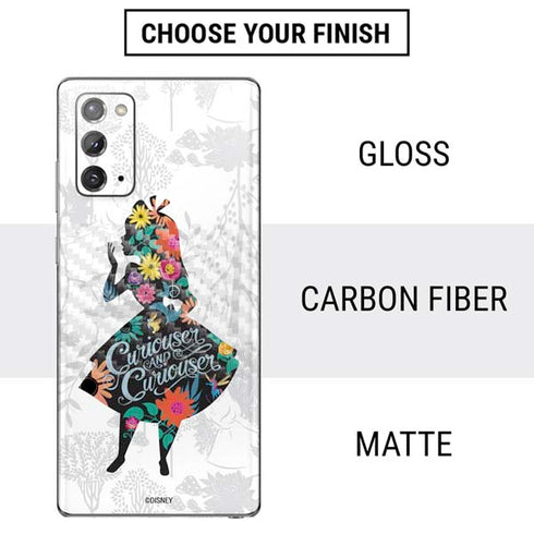 Disney Alice in Wonderland (animated) Silhouette Curiouser and Curiouser Galaxy Note20 5G Skin