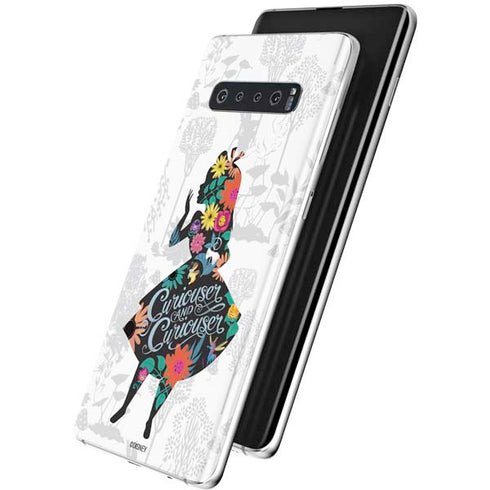 Disney Alice in Wonderland (animated) Silhouette Curiouser and Curiouser Galaxy S10 Plus Skin