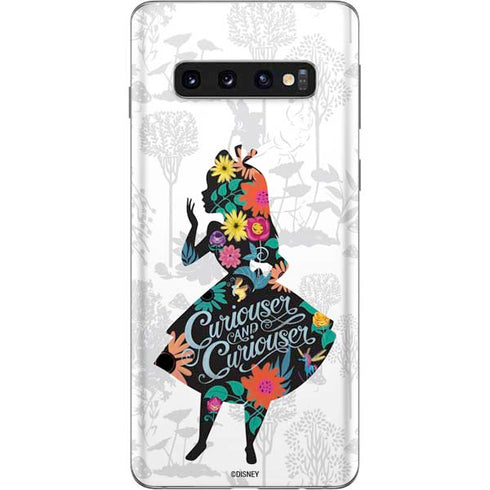 Disney Alice in Wonderland (animated) Silhouette Curiouser and Curiouser Galaxy S10 Skin