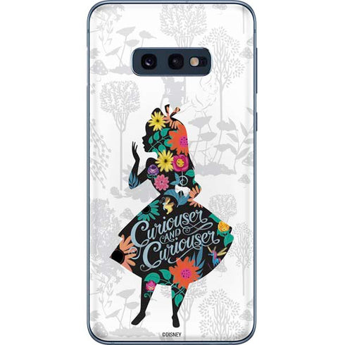 Disney Alice in Wonderland (animated) Silhouette Curiouser and Curiouser Galaxy S10e Skin
