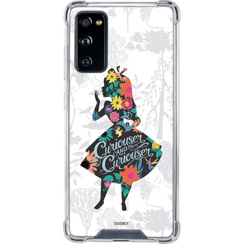 Disney Alice in Wonderland (animated) Silhouette Curiouser and Curiouser Galaxy S20 FE Clear Case