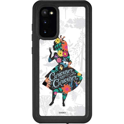 Disney Alice in Wonderland (animated) Silhouette Curiouser and Curiouser Galaxy S20 Waterproof Case