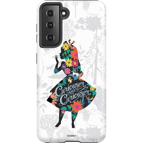 Disney Alice in Wonderland (animated) Silhouette Curiouser and Curiouser Galaxy S21 5G Pro Case