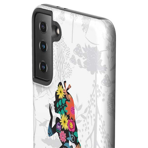 Disney Alice in Wonderland (animated) Silhouette Curiouser and Curiouser Galaxy S21 FE Pro Case
