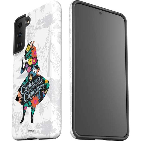 Disney Alice in Wonderland (animated) Silhouette Curiouser and Curiouser Galaxy S21 FE Pro Case