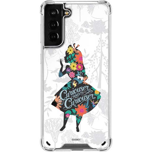 Disney Alice in Wonderland (animated) Silhouette Curiouser and Curiouser Galaxy S21 Plus 5G Clear Case