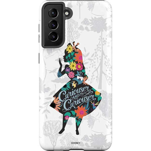 Disney Alice in Wonderland (animated) Silhouette Curiouser and Curiouser Galaxy S21 Plus 5G Pro Case