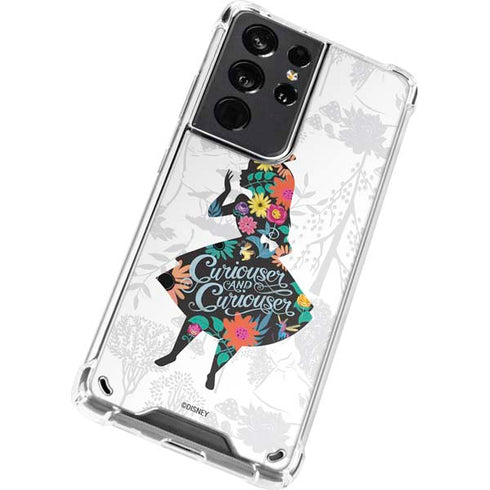 Disney Alice in Wonderland (animated) Silhouette Curiouser and Curiouser Galaxy S21 Ultra 5G Clear Case