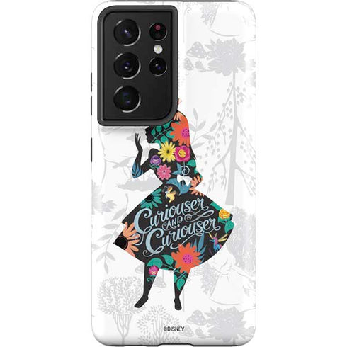 Disney Alice in Wonderland (animated) Silhouette Curiouser and Curiouser Galaxy S21 Ultra 5G Pro Case