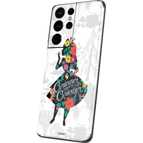 Disney Alice in Wonderland (animated) Silhouette Curiouser and Curiouser Galaxy S21 Ultra 5G Skin