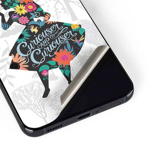Disney Alice in Wonderland (animated) Silhouette Curiouser and Curiouser Galaxy S22 Plus Skin