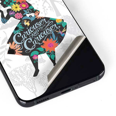 Disney Alice in Wonderland (animated) Silhouette Curiouser and Curiouser Galaxy S22 Skin