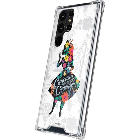 Disney Alice in Wonderland (animated) Silhouette Curiouser and Curiouser Galaxy S22 Ultra Clear Case