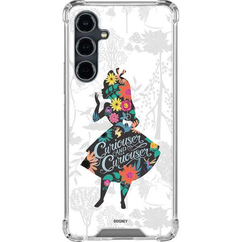 Disney Alice in Wonderland (animated) Silhouette Curiouser and Curiouser Galaxy S23 FE Clear Case