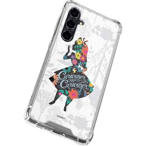 Disney Alice in Wonderland (animated) Silhouette Curiouser and Curiouser Galaxy S23 FE Clear Case