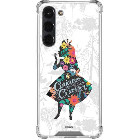 Disney Alice in Wonderland (animated) Silhouette Curiouser and Curiouser Galaxy S23 Plus Clear Case