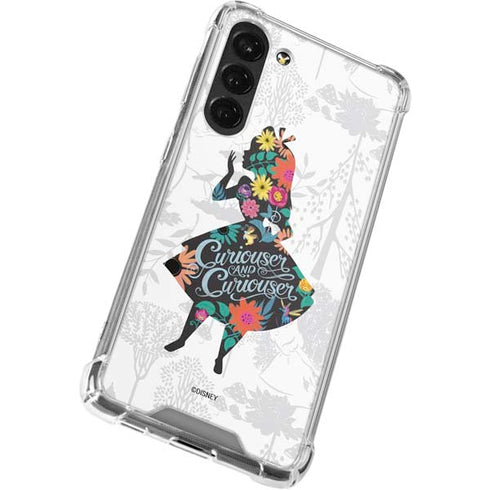 Disney Alice in Wonderland (animated) Silhouette Curiouser and Curiouser Galaxy S23 Plus Clear Case