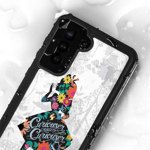 Disney Alice in Wonderland (animated) Silhouette Curiouser and Curiouser Galaxy S23 Waterproof Case