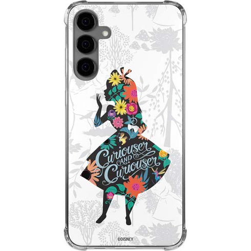 Disney Alice in Wonderland (animated) Silhouette Curiouser and Curiouser Galaxy S24 Plus Clear Case