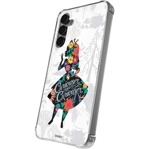 Disney Alice in Wonderland (animated) Silhouette Curiouser and Curiouser Galaxy S24 Plus Clear Case