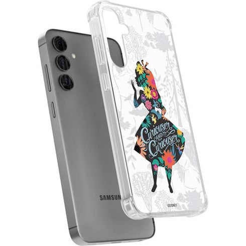 Disney Alice in Wonderland (animated) Silhouette Curiouser and Curiouser Galaxy S24 Plus Clear Case