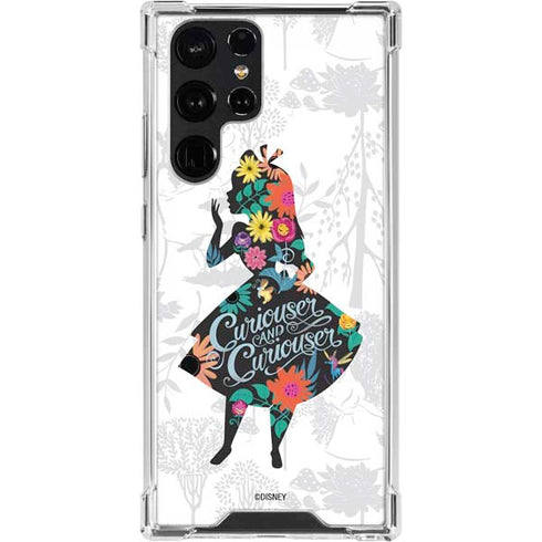 Disney Alice in Wonderland (animated) Silhouette Curiouser and Curiouser Galaxy S24 Ultra Clear Case