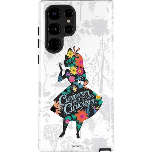 Disney Alice in Wonderland (animated) Silhouette Curiouser and Curiouser Galaxy S24 Ultra Impact Case
