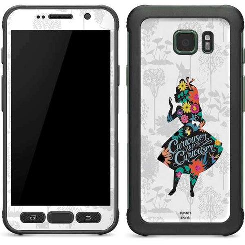 Disney Alice in Wonderland (animated) Silhouette Curiouser and Curiouser Galaxy S7 Active Skin