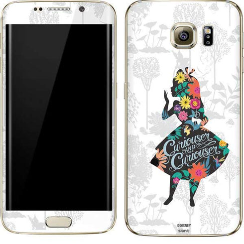 Disney Alice in Wonderland (animated) Silhouette Curiouser and Curiouser Galaxy S7 Edge Skin