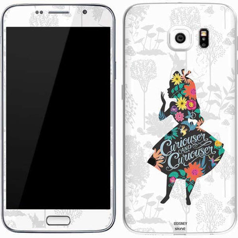 Disney Alice in Wonderland (animated) Silhouette Curiouser and Curiouser Galaxy S7 Skin