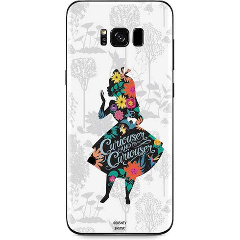 Disney Alice in Wonderland (animated) Silhouette Curiouser and Curiouser Galaxy S8 Plus Skin