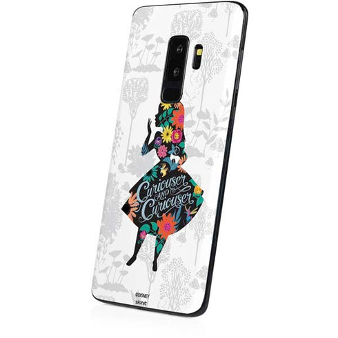 Disney Alice in Wonderland (animated) Silhouette Curiouser and Curiouser Galaxy S9 Plus Skin