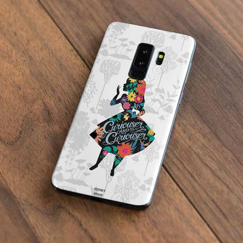 Disney Alice in Wonderland (animated) Silhouette Curiouser and Curiouser Galaxy S9 Plus Skin