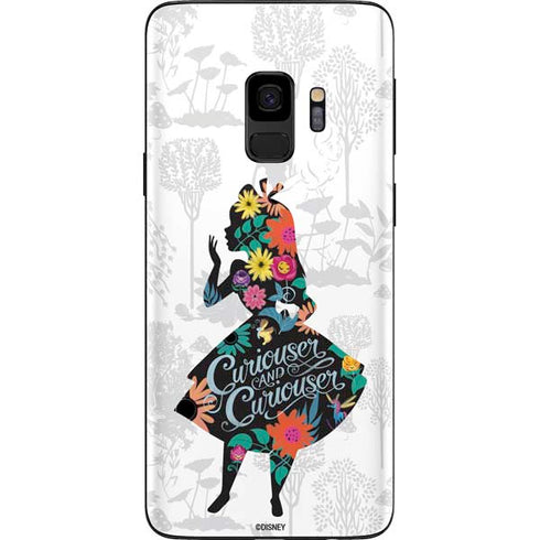 Disney Alice in Wonderland (animated) Silhouette Curiouser and Curiouser Galaxy S9 Skin