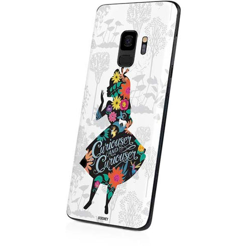 Disney Alice in Wonderland (animated) Silhouette Curiouser and Curiouser Galaxy S9 Skin